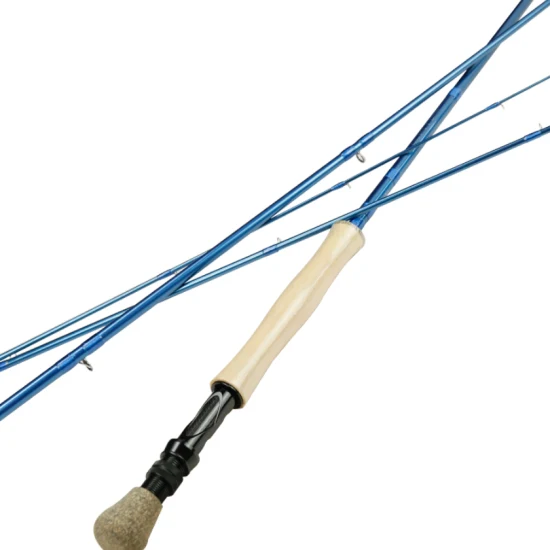 Canna da pesca a mosca 4 pezzi, canna da mosca vuota in grafite 9FT e fibra di carbonio Im7, guida cromata e canna da pesca resistente, 4/5/6/7/9wt